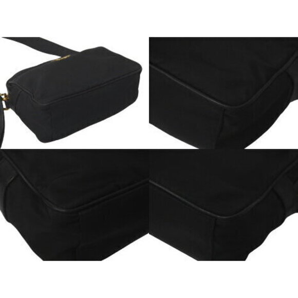 Prada Shoulder Bag Nylon Logo Leather - Picture 6 of 8